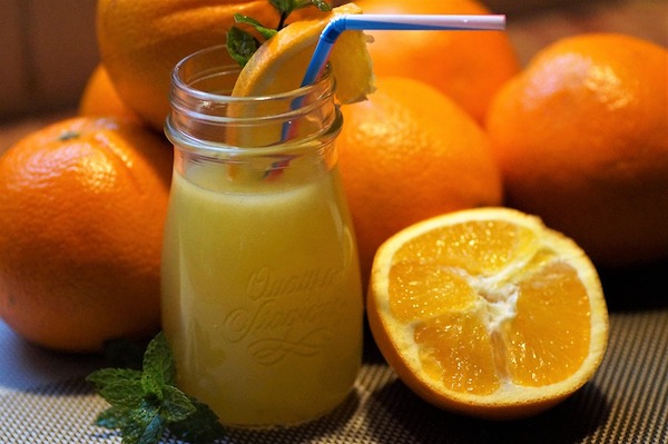 サンザシを使ったオレンジジュース